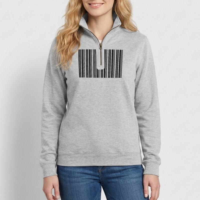 Conception de technologies informatiques pour nerds de code-barres Sweat à zip 1/4