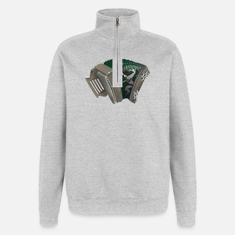 Styrian Harmonica - Styria | Ziach ON! - Quarter-Zip Sweatshirt - heather grey