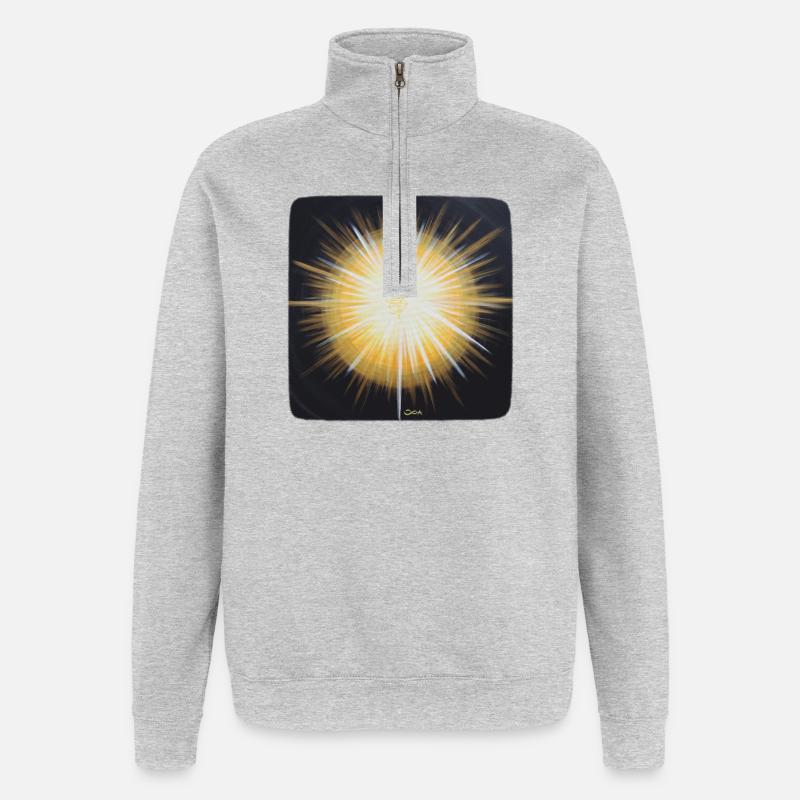 Star Gate Lys i dark Sonja Ariel von Staden - Sweatshirt med 1/4 lynlås - grå meleret