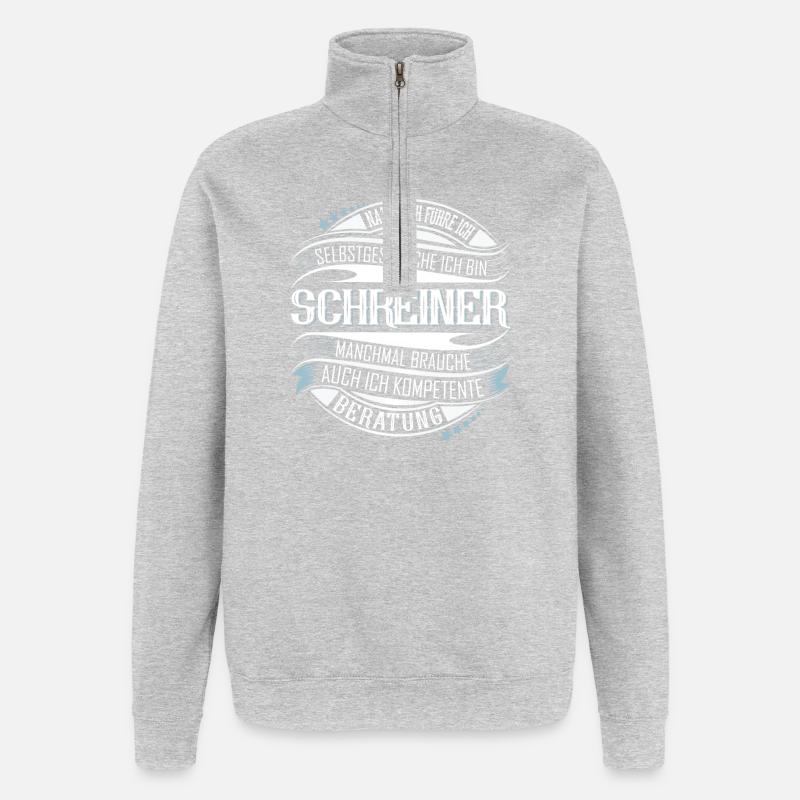 Schreiner - Quarter-Zip-Sweatshirt - Grau meliert