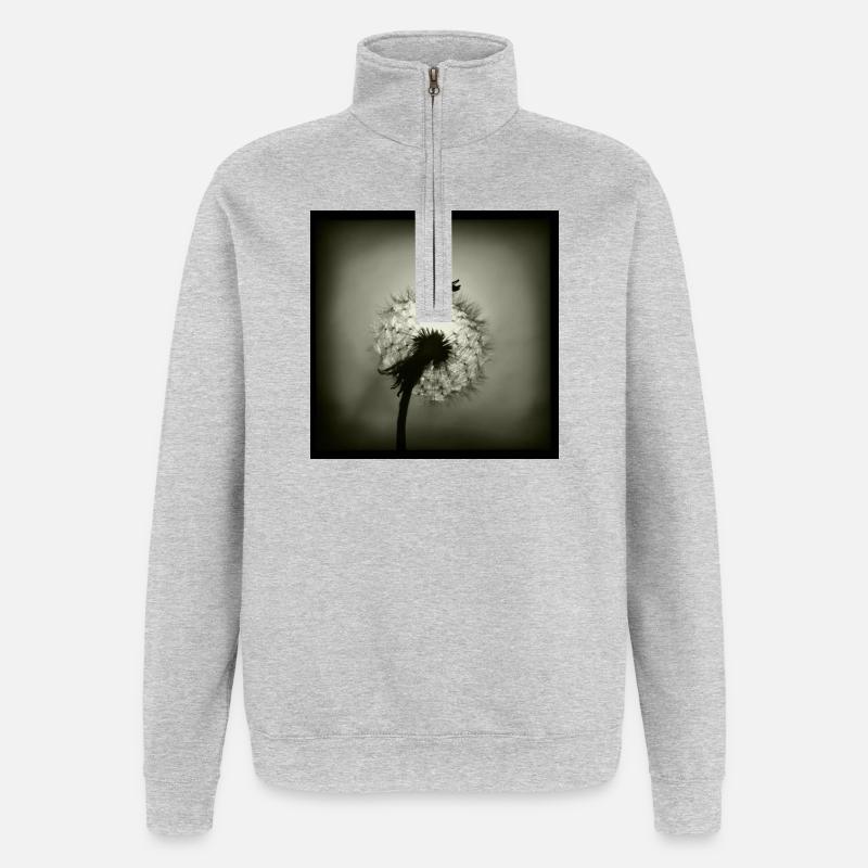 Tiny Planet - Quarter-Zip Sweatshirt - heather grey