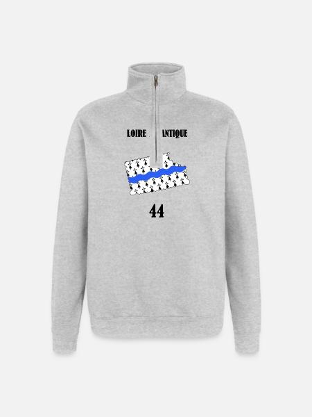 Atlantic Loire - Quarter-Zip Sweatshirt - heather grey