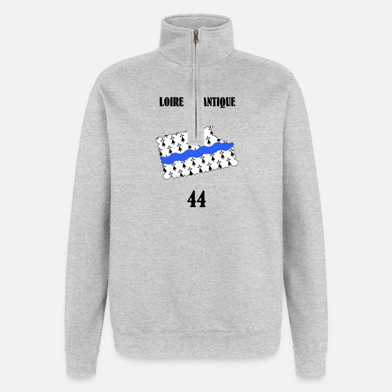 Atlantik Loire - Quarter-Zip-Sweatshirt - Grau meliert