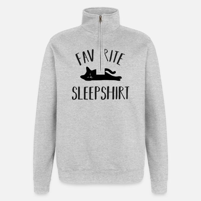 Cat Cats - Quarter-Zip Sweatshirt - heather grey
