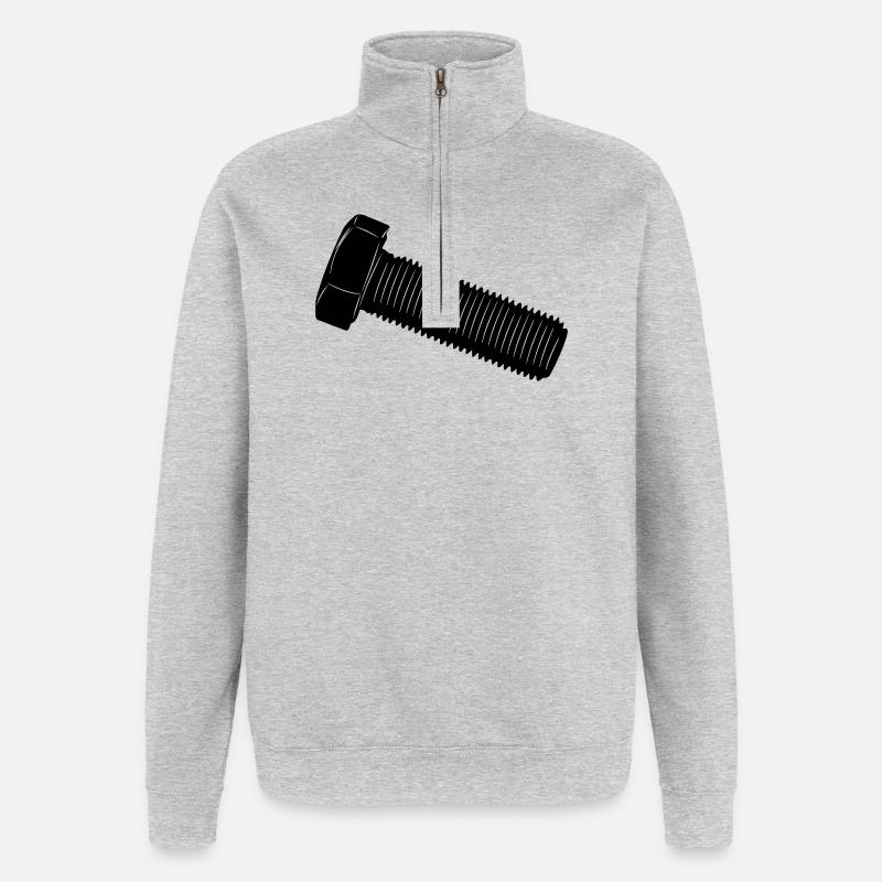 Bolt for a nut - Quarter-Zip Sweatshirt - heather grey