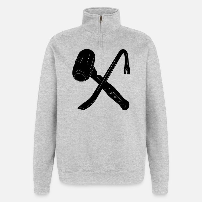 Demolition tools - Quarter-Zip Sweatshirt - heather grey