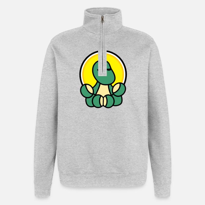 Dolly Zen - Quarter-Zip Sweatshirt - heather grey