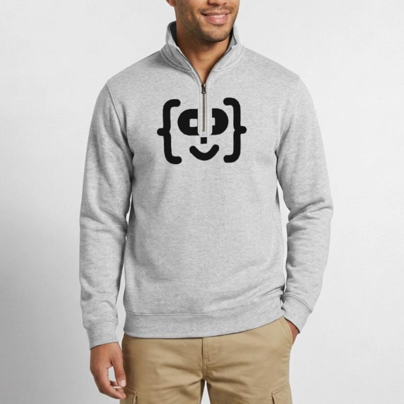 Hacker-Programmierer-Code-Logo Quarter-Zip-Sweatshirt