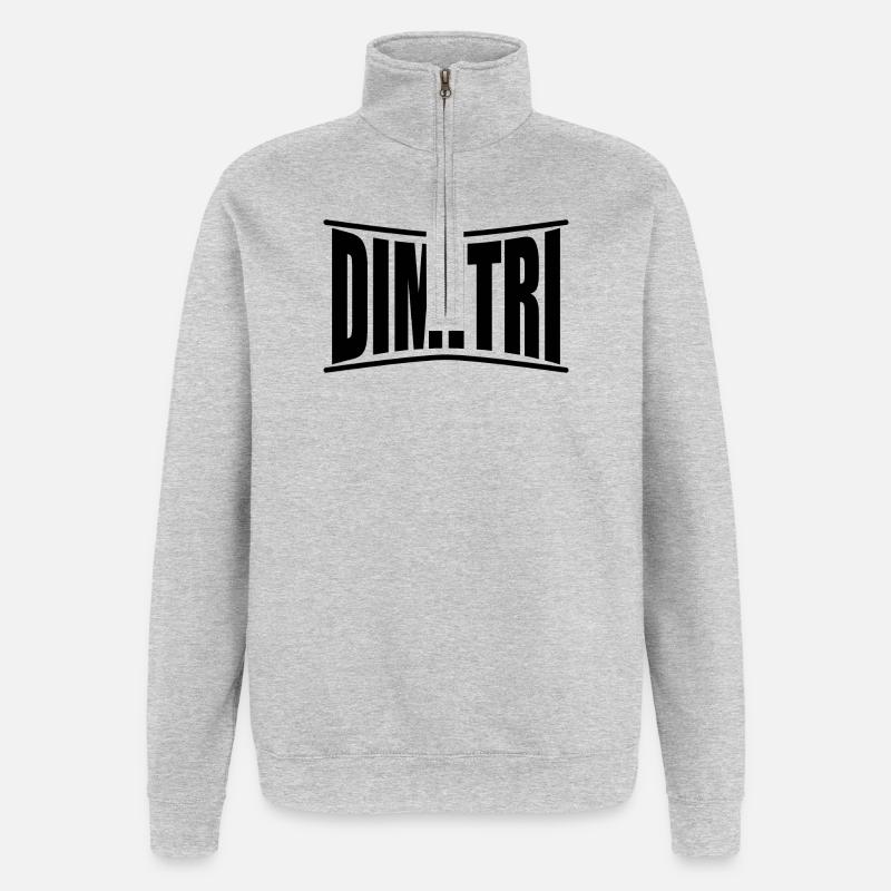 Dimitri T-Shirt Geschenkidee - Quarter-Zip-Sweatshirt - Grau meliert