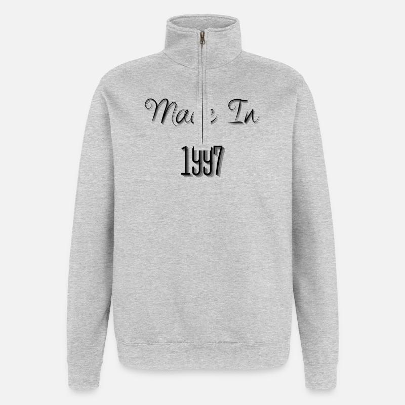Created in 1997 - Quarter-Zip Sweatshirt - heather grey