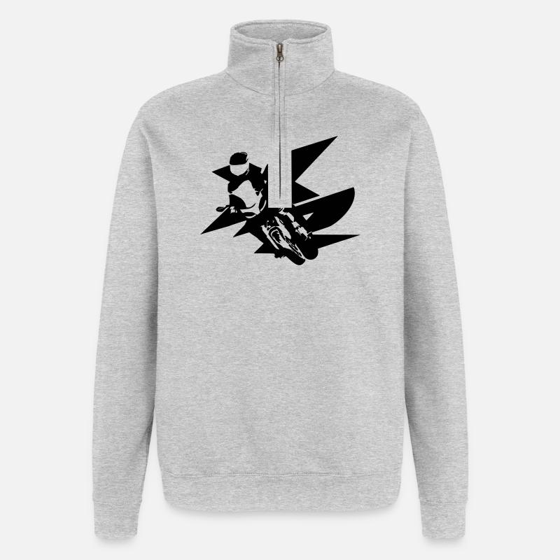 F 900 XR - Quarter-Zip Sweatshirt - heather grey