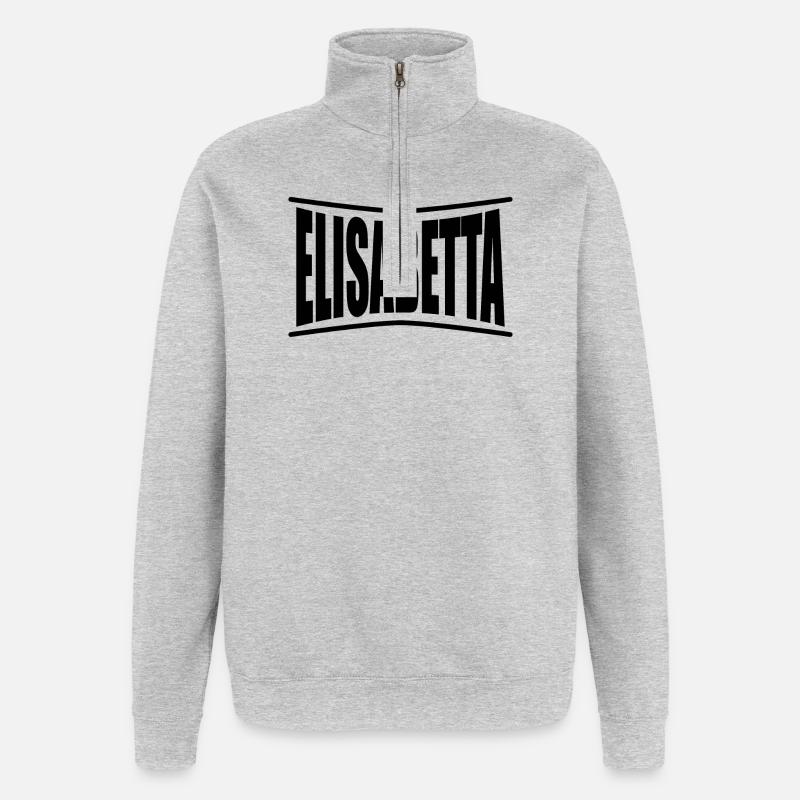 Elisabetta t shirt gift idea - Quarter-Zip Sweatshirt - heather grey