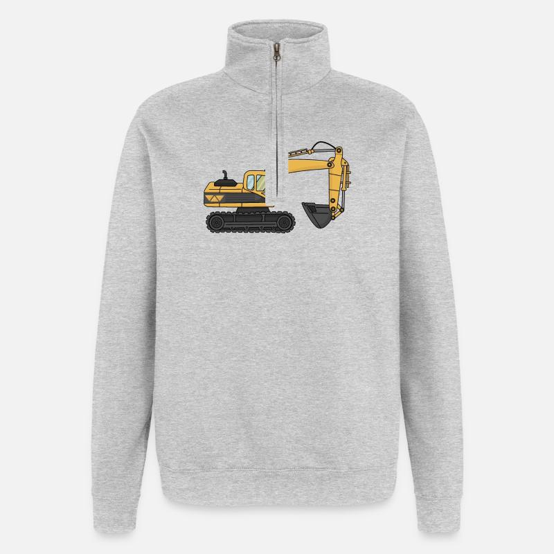 Bagger - Quarter-Zip-Sweatshirt - Grau meliert