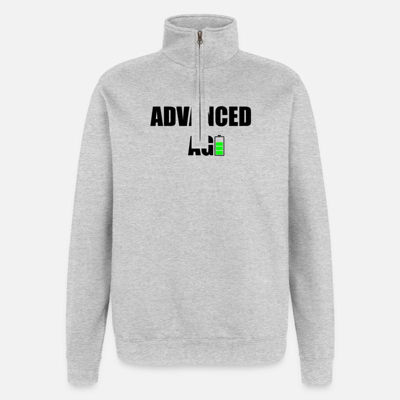 Advanced Age - Quarter-Zip Sweatshirt - heather grey