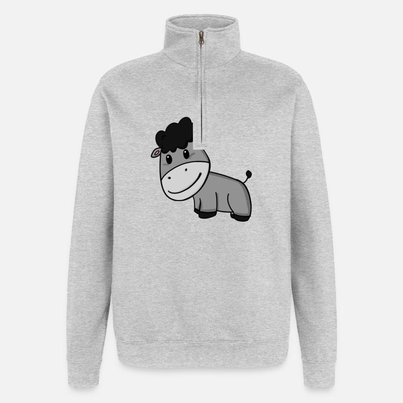 Donkey - Quarter-Zip Sweatshirt - heather grey