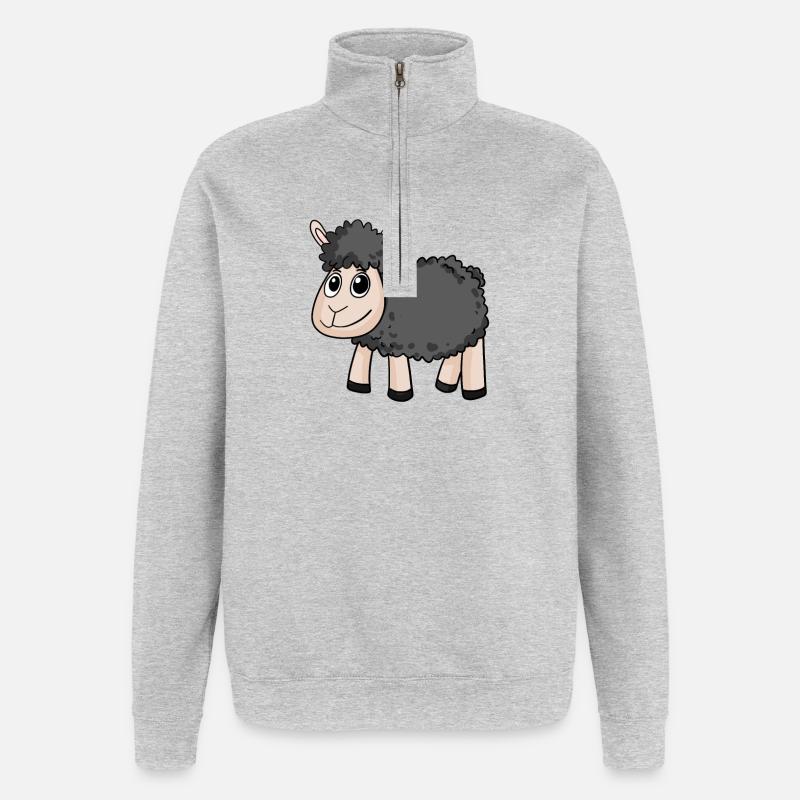Black sheep - Quarter-Zip Sweatshirt - heather grey