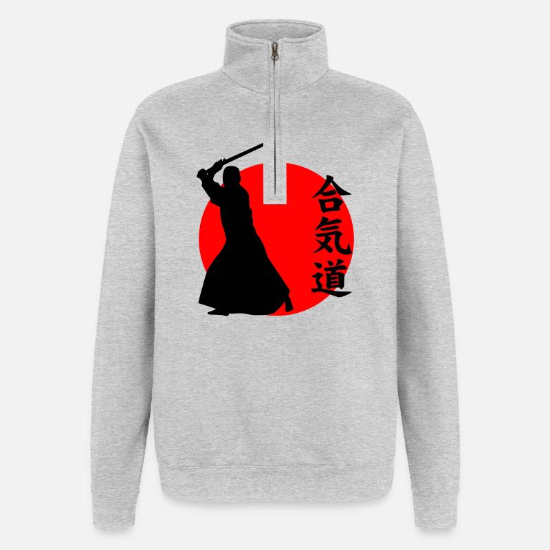 Aikido - Quarter-Zip Sweatshirt - heather grey