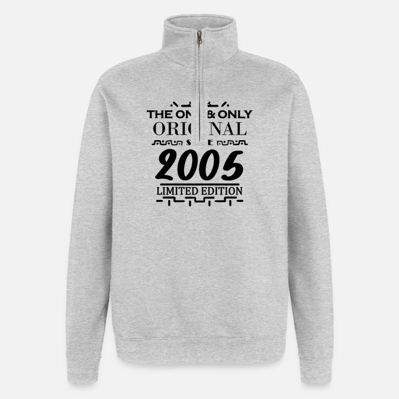 Promotion 2005 - Sweat à zip 1/4 - gris chiné