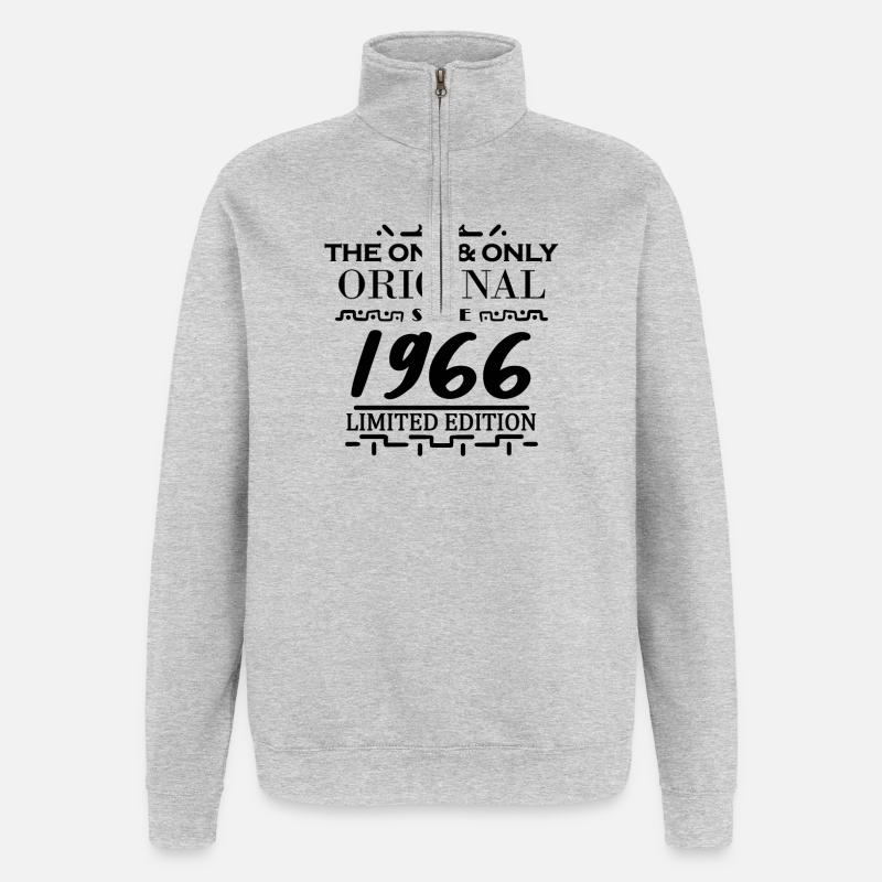 1966 - Year 1966 - Year 1966 - Quarter-Zip Sweatshirt - heather grey