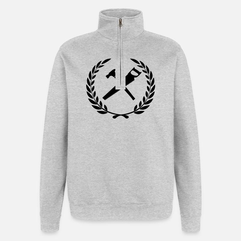 Timmermans tools for carpenter - Quarter-Zip Sweatshirt - heather grey