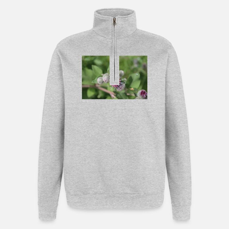 Klette - Quarter-Zip-Sweatshirt - Grau meliert