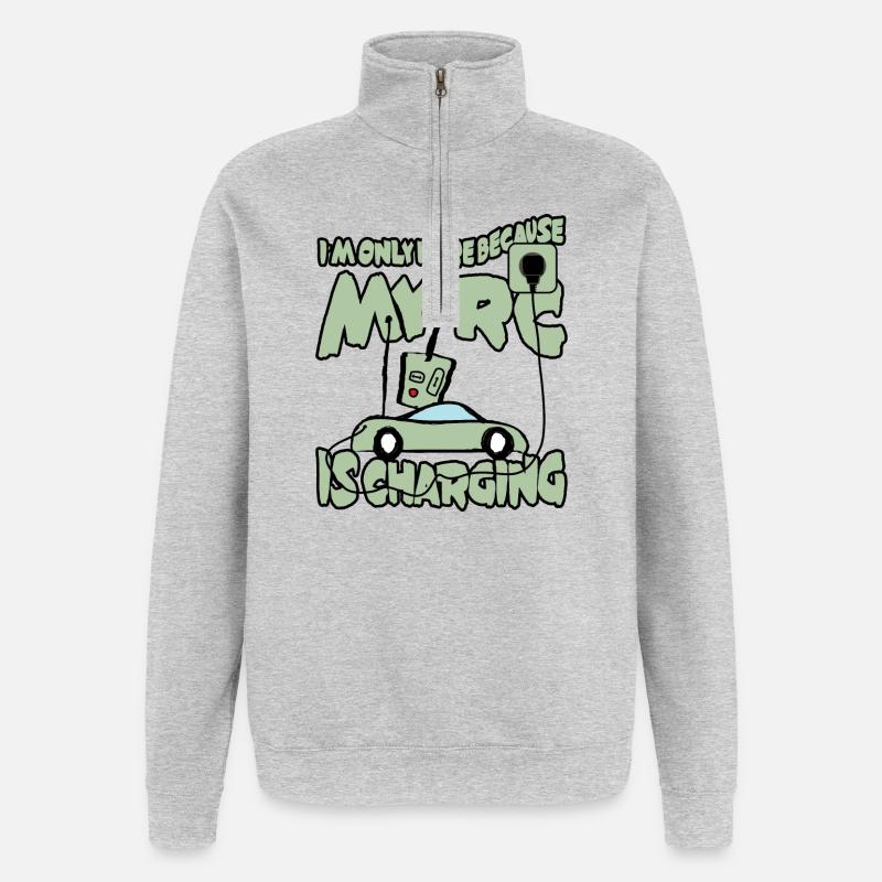 RC Auto - Quarter-Zip-Sweatshirt - Grau meliert
