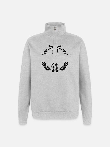 Football 1 - Quarter-Zip Sweatshirt - heather grey