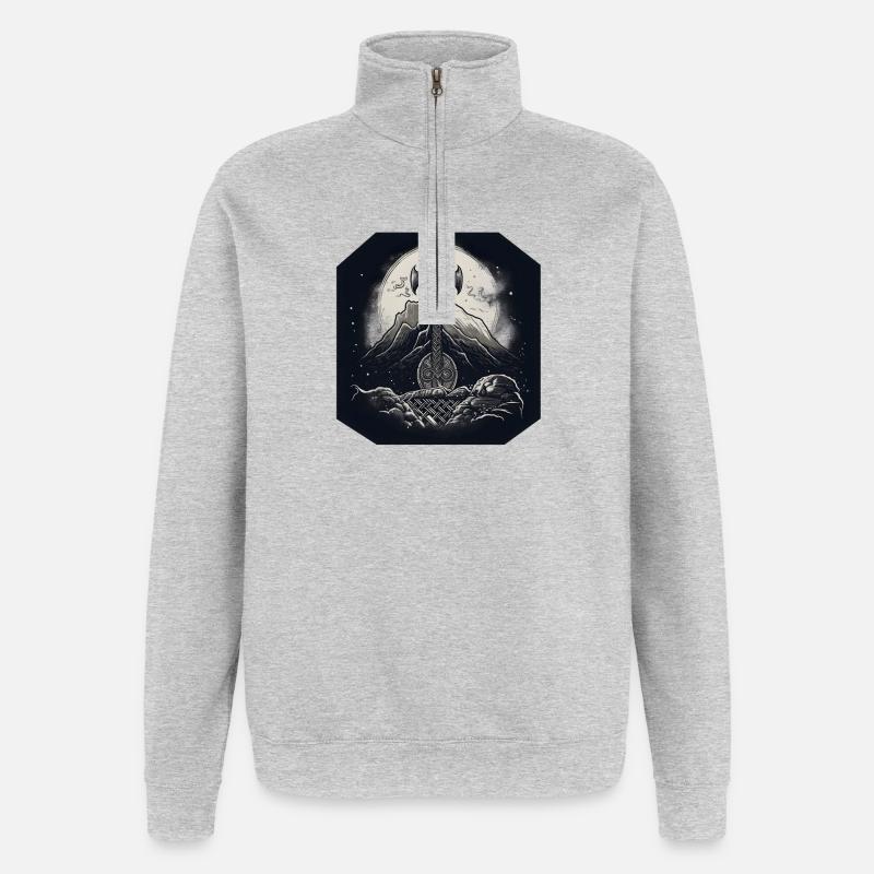 Mjölnir - Quarter-Zip Sweatshirt - heather grey