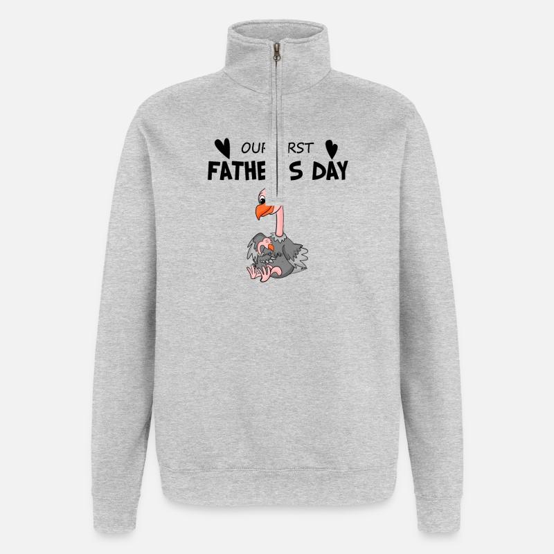 Father’s Day - Quarter-Zip Sweatshirt - heather grey