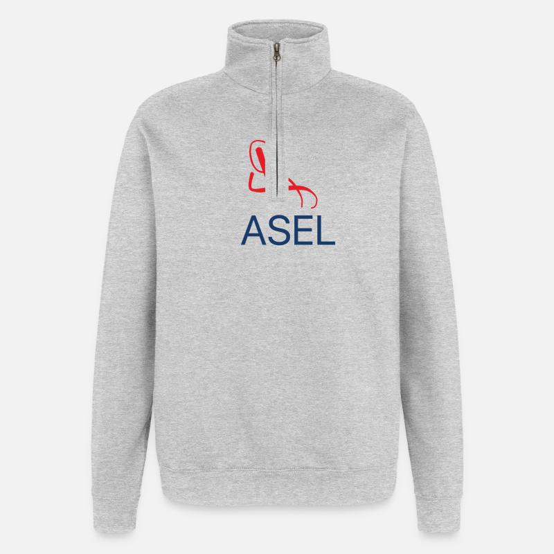 Basel T-Shirt Basel Pullover - Sweat à zip 1/4 - gris chiné