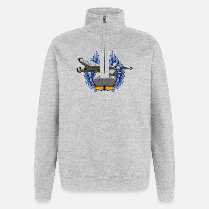 KC-135 - Quarter-Zip Sweatshirt - heather grey