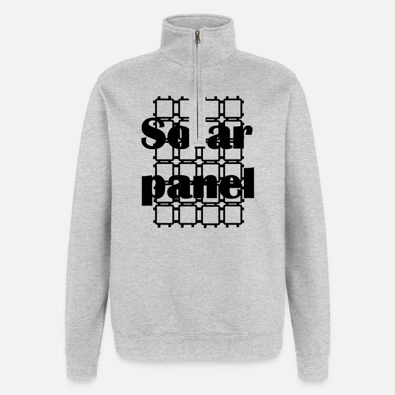 solar panel SOLAR PANEL - Quarter-Zip Sweatshirt - heather grey