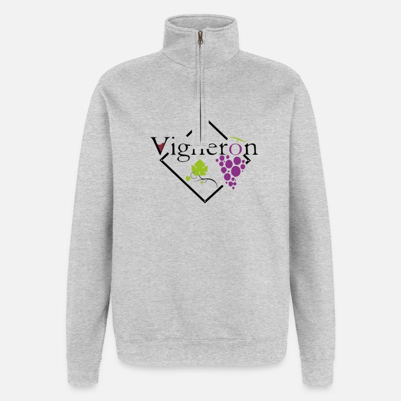 Winemaker - Quarter-Zip Sweatshirt - heather grey