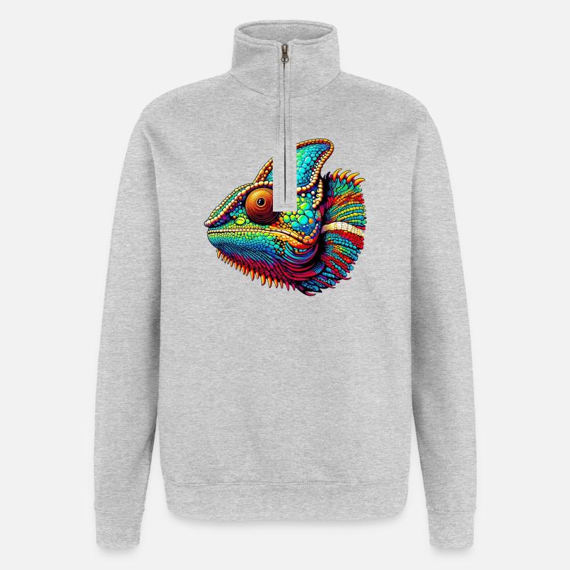 Chameleon - Quarter-Zip Sweatshirt - heather grey