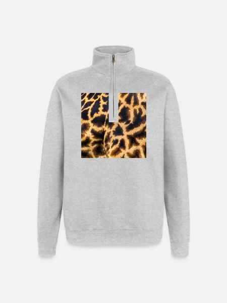 SAFARI - Sweat à zip 1/4 - gris chiné