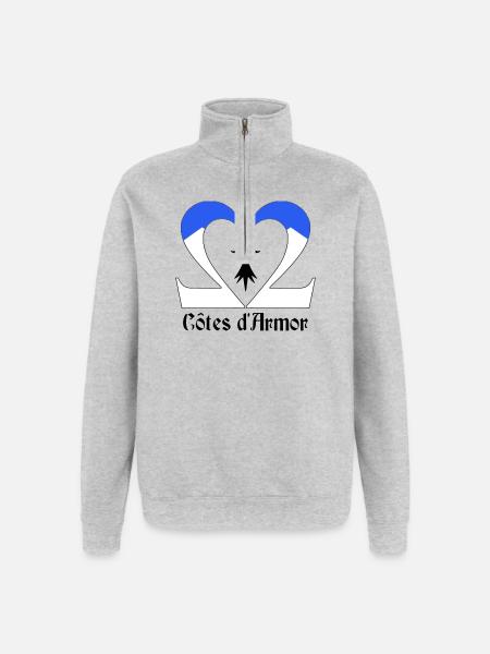 Côtes d'Armor - Quarter-Zip Sweatshirt - heather grey