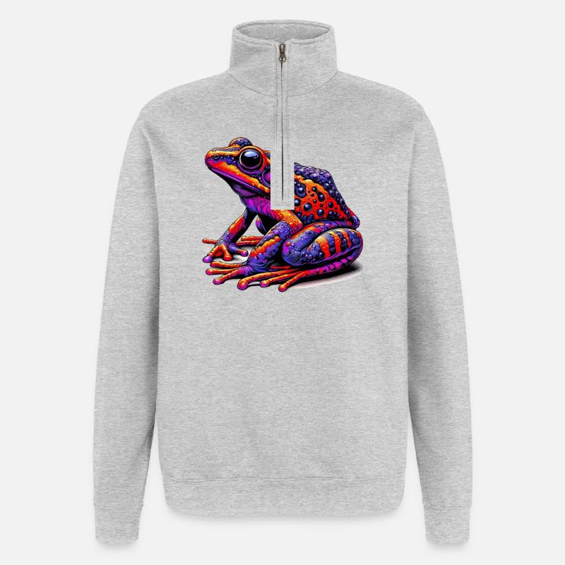 Frog - Quarter-Zip Sweatshirt - heather grey