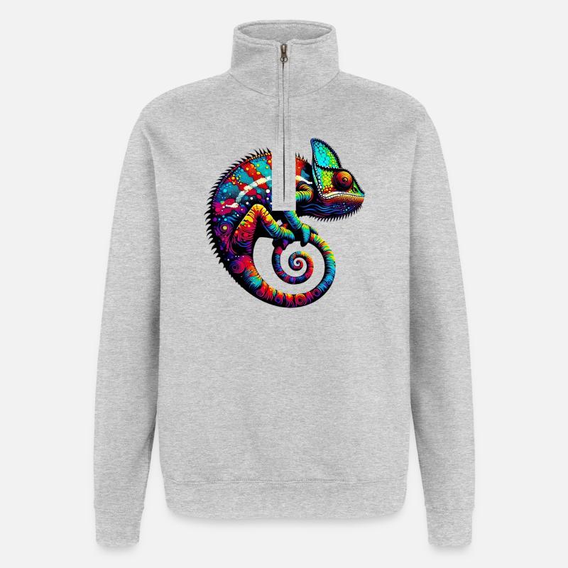 Chameleon - Quarter-Zip Sweatshirt - heather grey