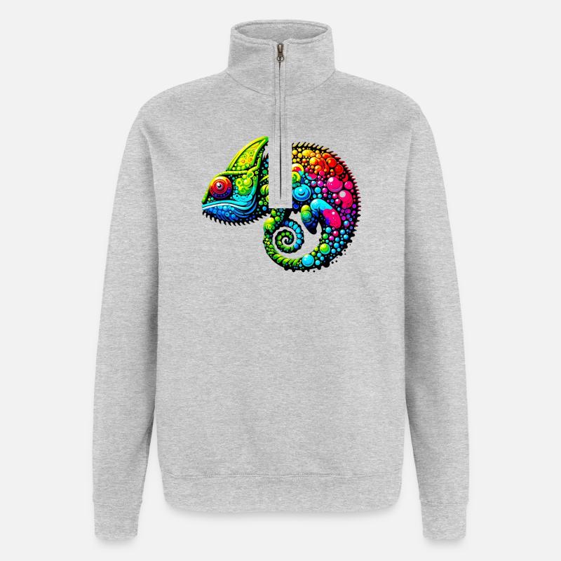 Chameleon - Quarter-Zip Sweatshirt - heather grey