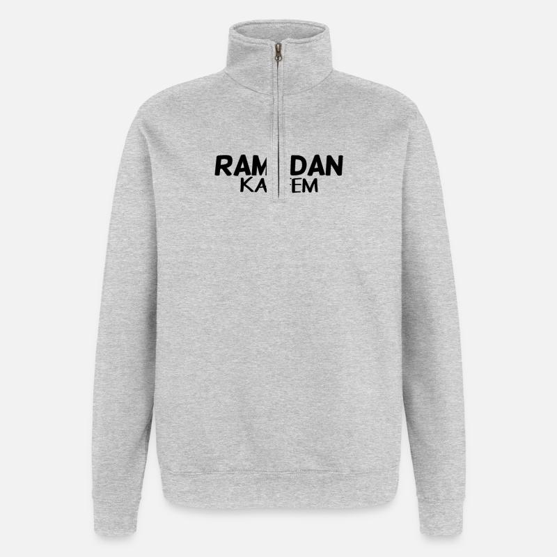 Ramadan Kareem - Quarter-Zip Sweatshirt - heather grey