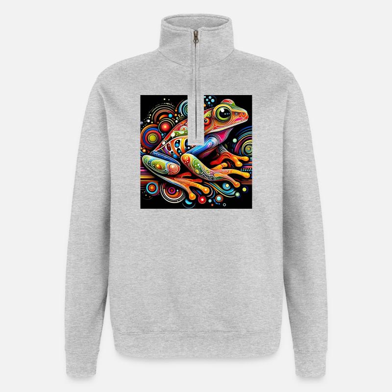Frog - Quarter-Zip Sweatshirt - heather grey