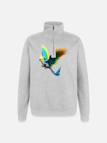 Rainbow Nymph (03) - Quarter-Zip Sweatshirt - heather grey