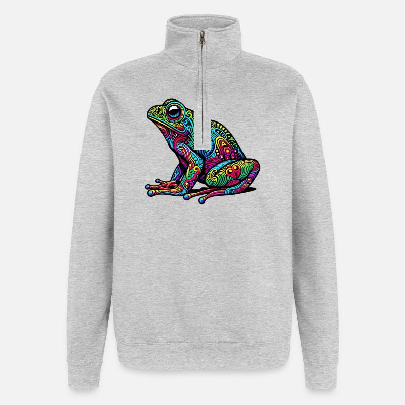Frog - Quarter-Zip Sweatshirt - heather grey