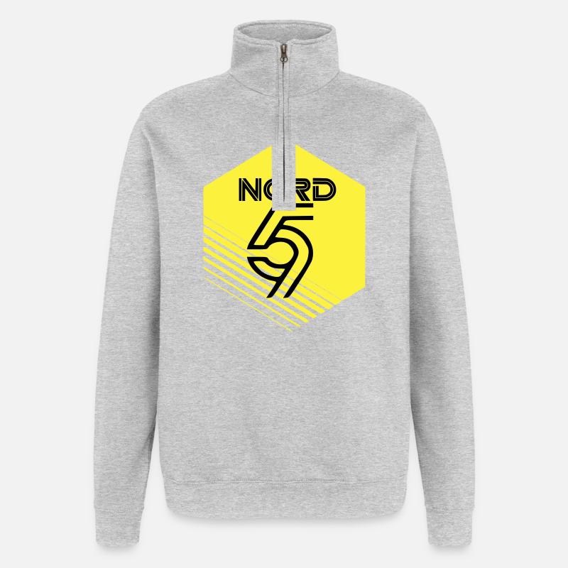 Norden - Quarter-Zip-Sweatshirt - Grau meliert