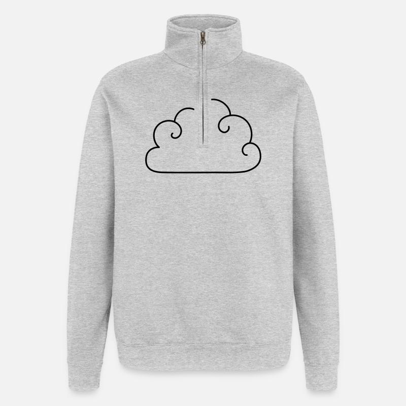 Cloud - Quarter-Zip Sweatshirt - heather grey