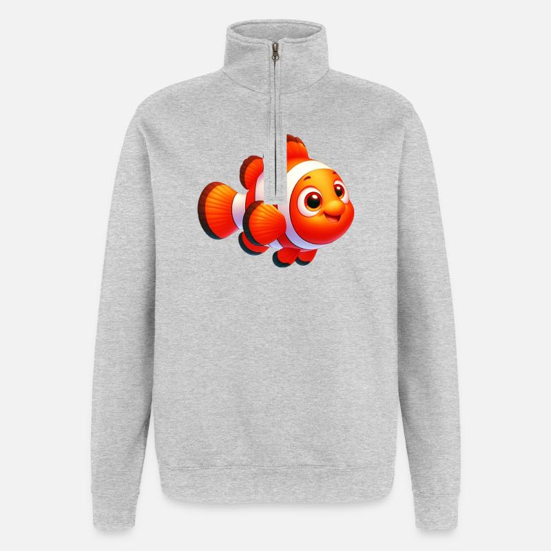 Clownfish - Quarter-Zip Sweatshirt - heather grey