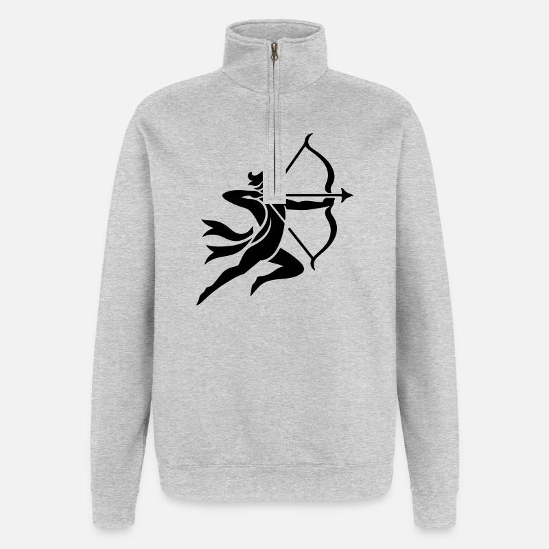 Sagittarius 2 - Quarter-Zip Sweatshirt - heather grey