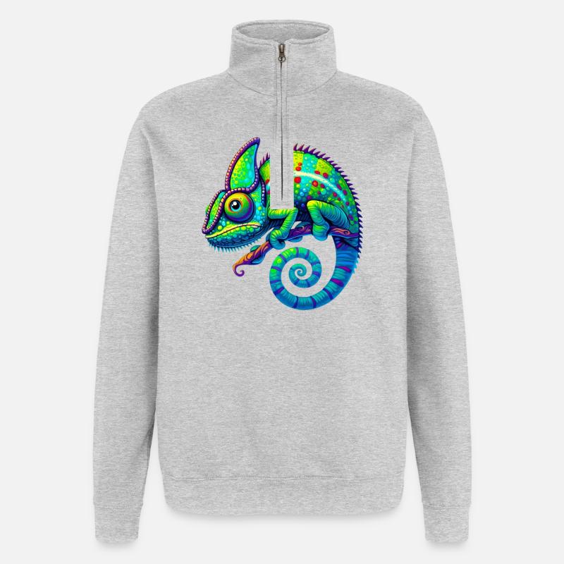 Chameleon - Quarter-Zip Sweatshirt - heather grey