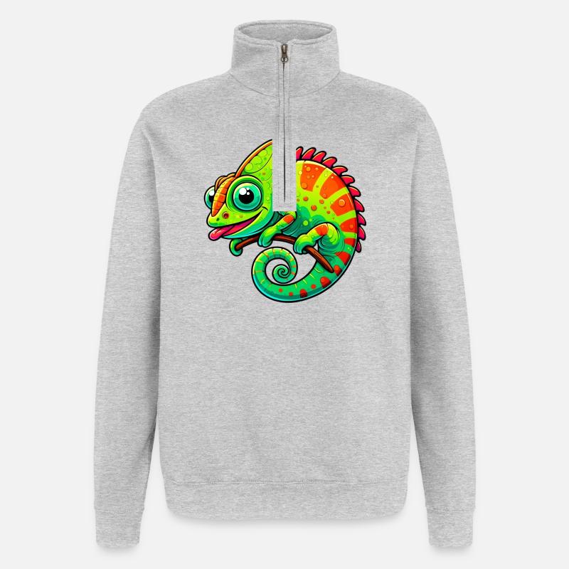 Chameleon - Quarter-Zip Sweatshirt - heather grey