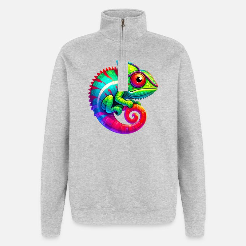 Chameleon - Quarter-Zip Sweatshirt - heather grey